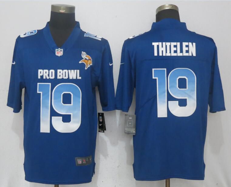 Men Minnesota Vikings #19 Thielen Blue New Nike Royal 2018 Pro Bowl Limited NFL Jerseys